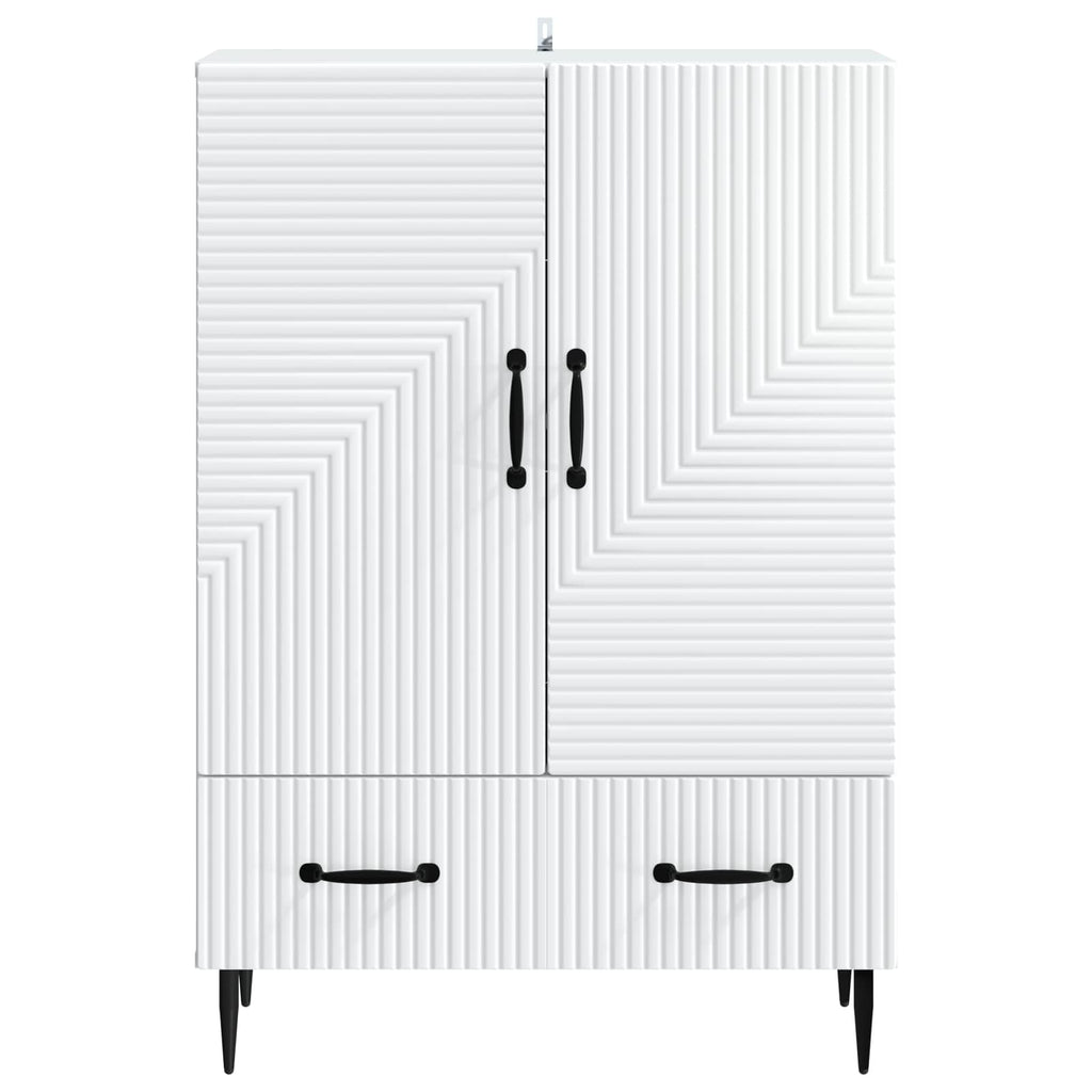 Sideboard mit Schubladen Weiß 66 x 34,5 x 95 cm Holzwerkstoff