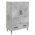 Sideboard Betongrau 66 x 34,5 x 95 cm Holzwerkstoff