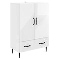 Sideboard Hochglanz Weiß 66 x 34,5 x 95 cm Holzwerkstoff
