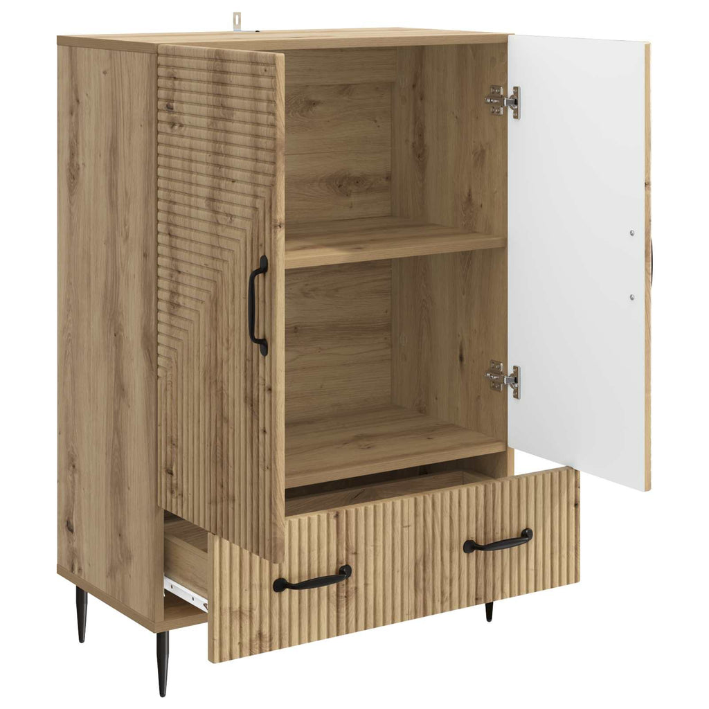 Sideboard Artisan-Eiche 66 x 34,5 x 95 cm Holzwerkstoff