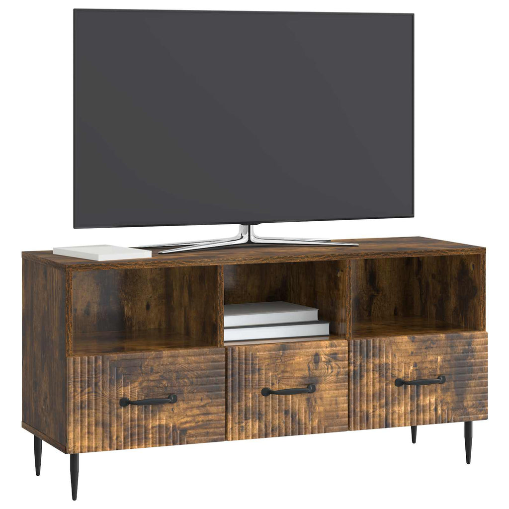 TV-Schränk Geräucherte Eiche 102 x 34,5 x 50 cm Holzwerkstoff