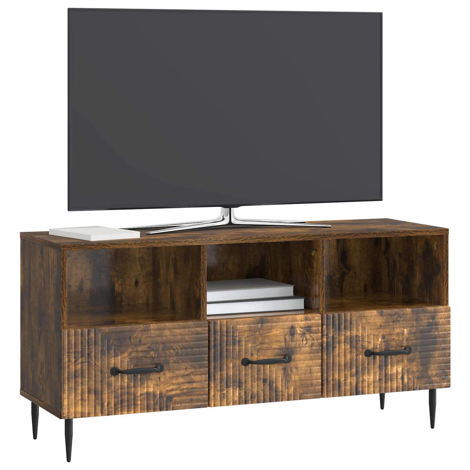 TV-Schränk Geräucherte Eiche 102 x 34,5 x 50 cm Holzwerkstoff