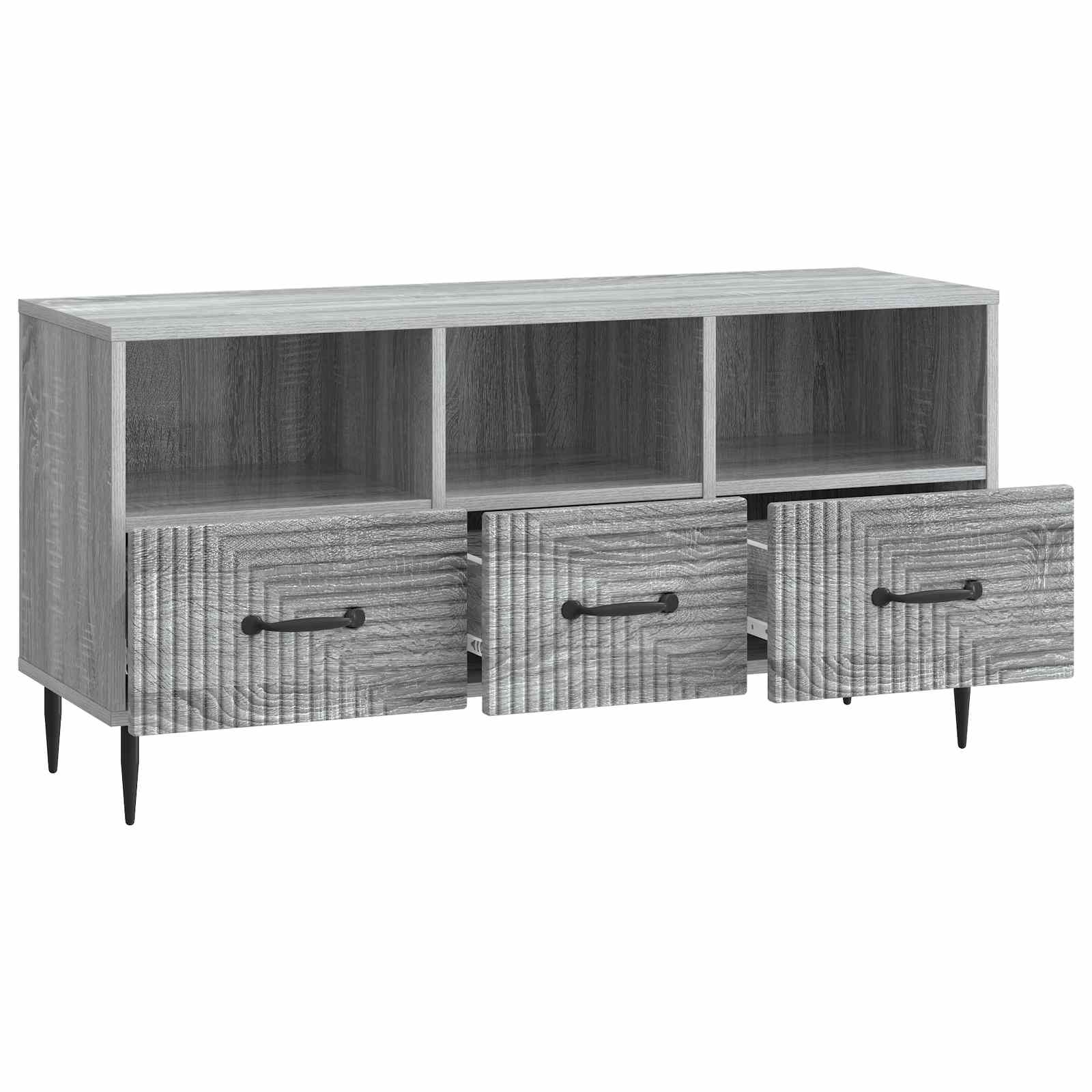 TV-Schränk Graues Sonoma 102 x 34,5 x 50 cm Holzwerkstoff