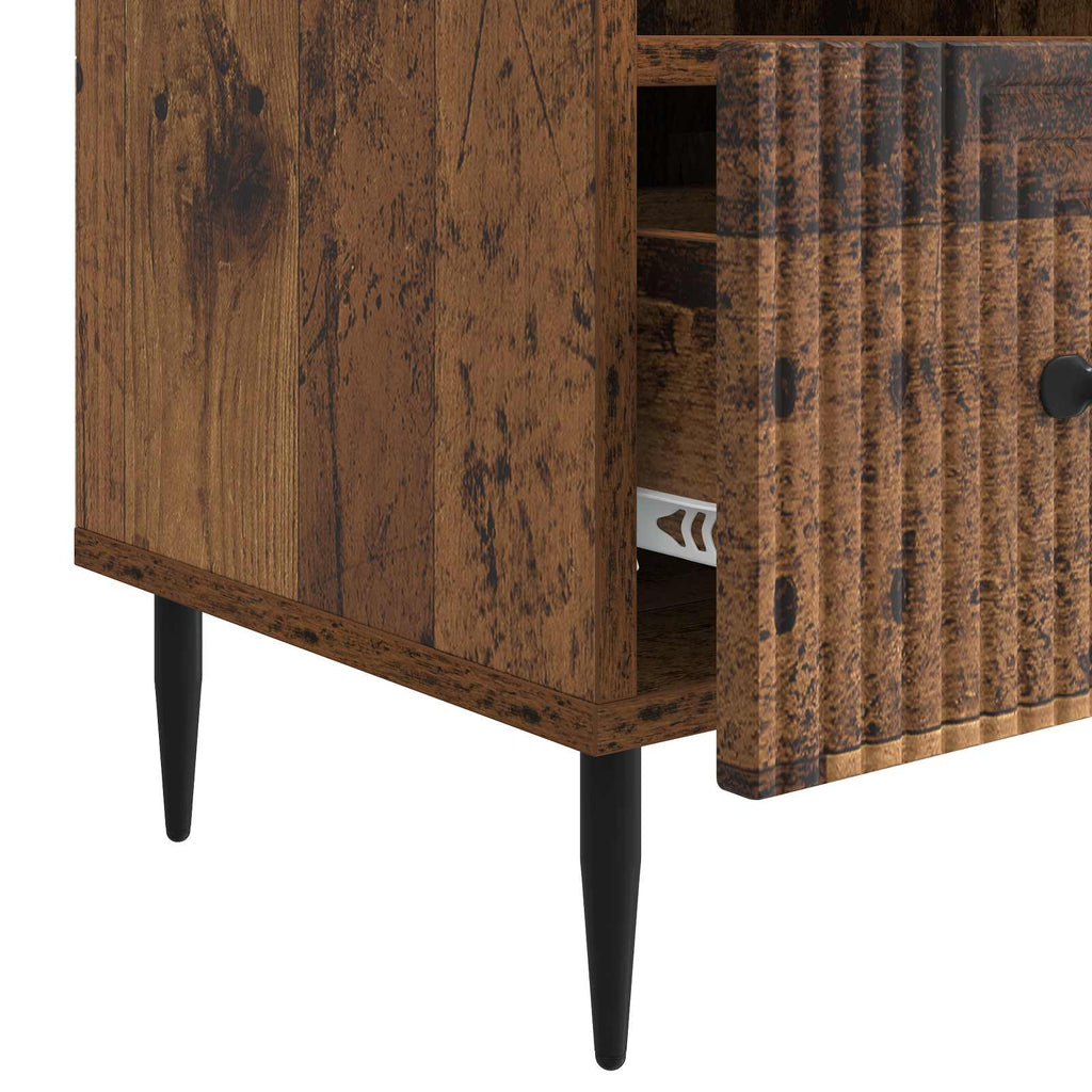 TV-Schränk Altholz 102 x 34,5 x 50 cm Holzwerkstoff