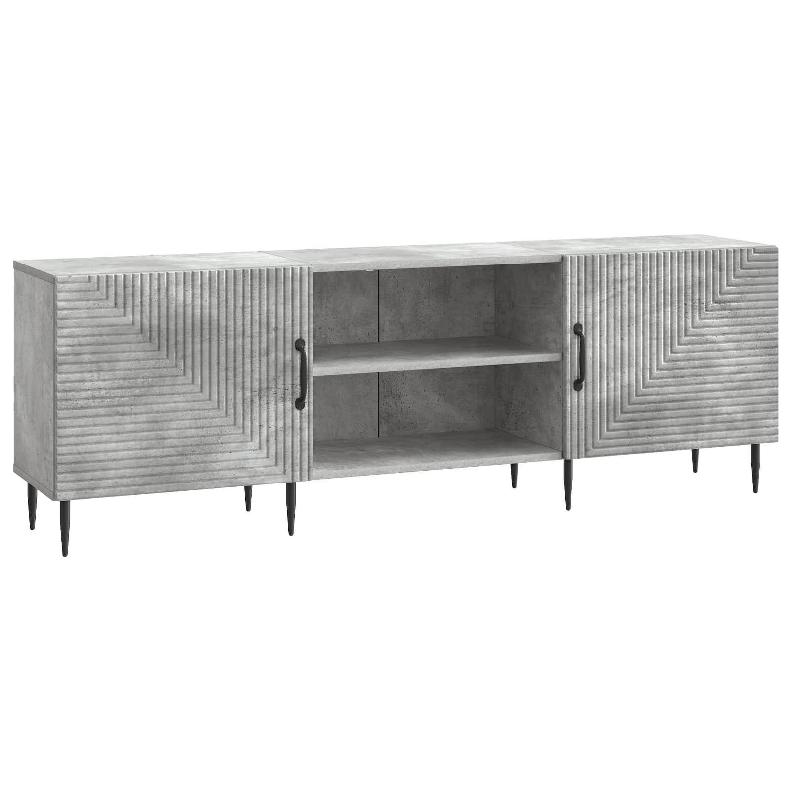 TV-Schränk Betongrau 150 x 31 x 50 cm Holzwerkstoff