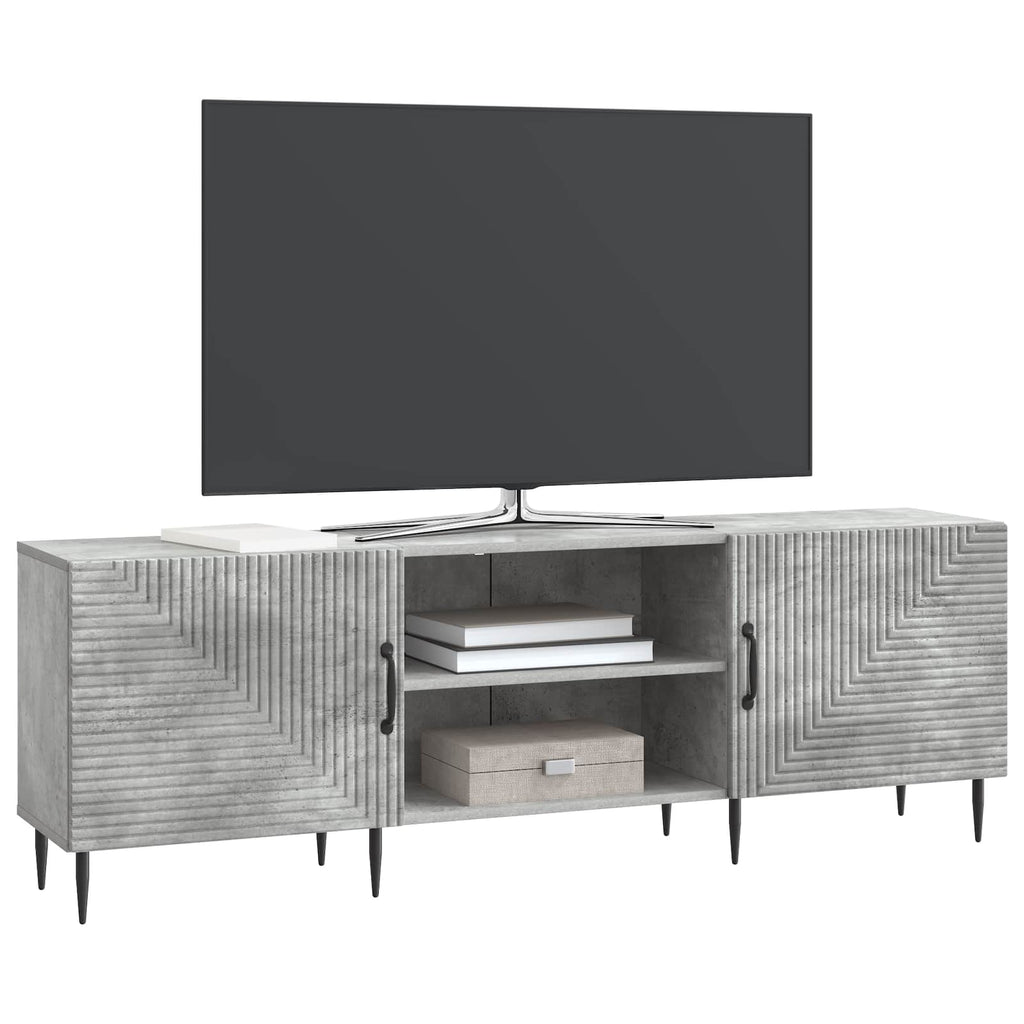 TV-Schränk Betongrau 150 x 31 x 50 cm Holzwerkstoff