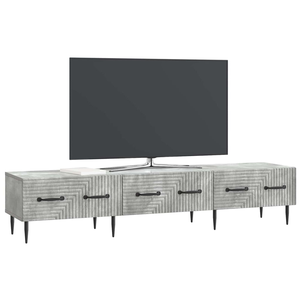 TV-Schränk Betongrau 147 x 34,5 x 30 cm Holzwerkstoff