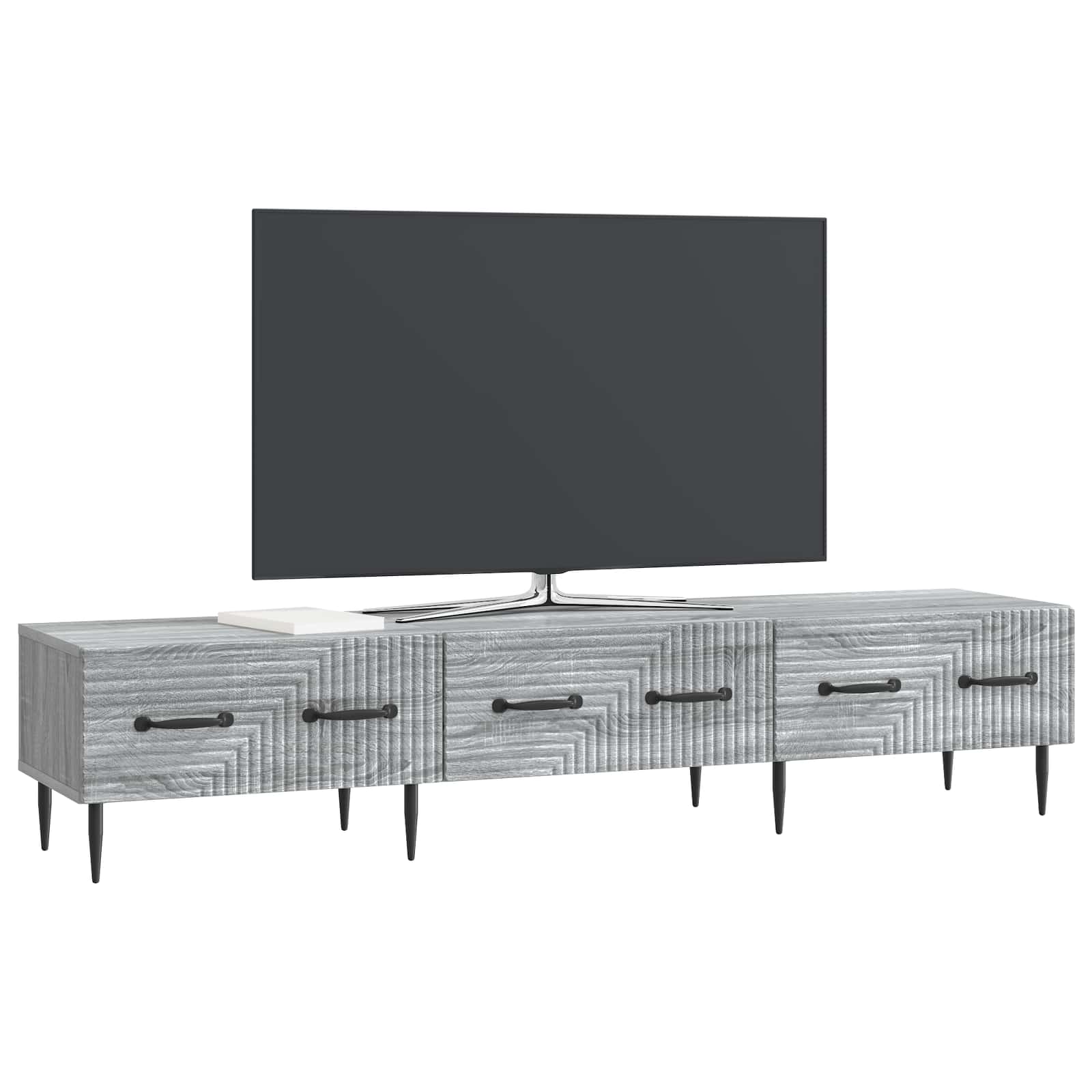 TV-Schränk Graues Sonoma 147 x 34,5 x 30 cm Holzwerkstoff