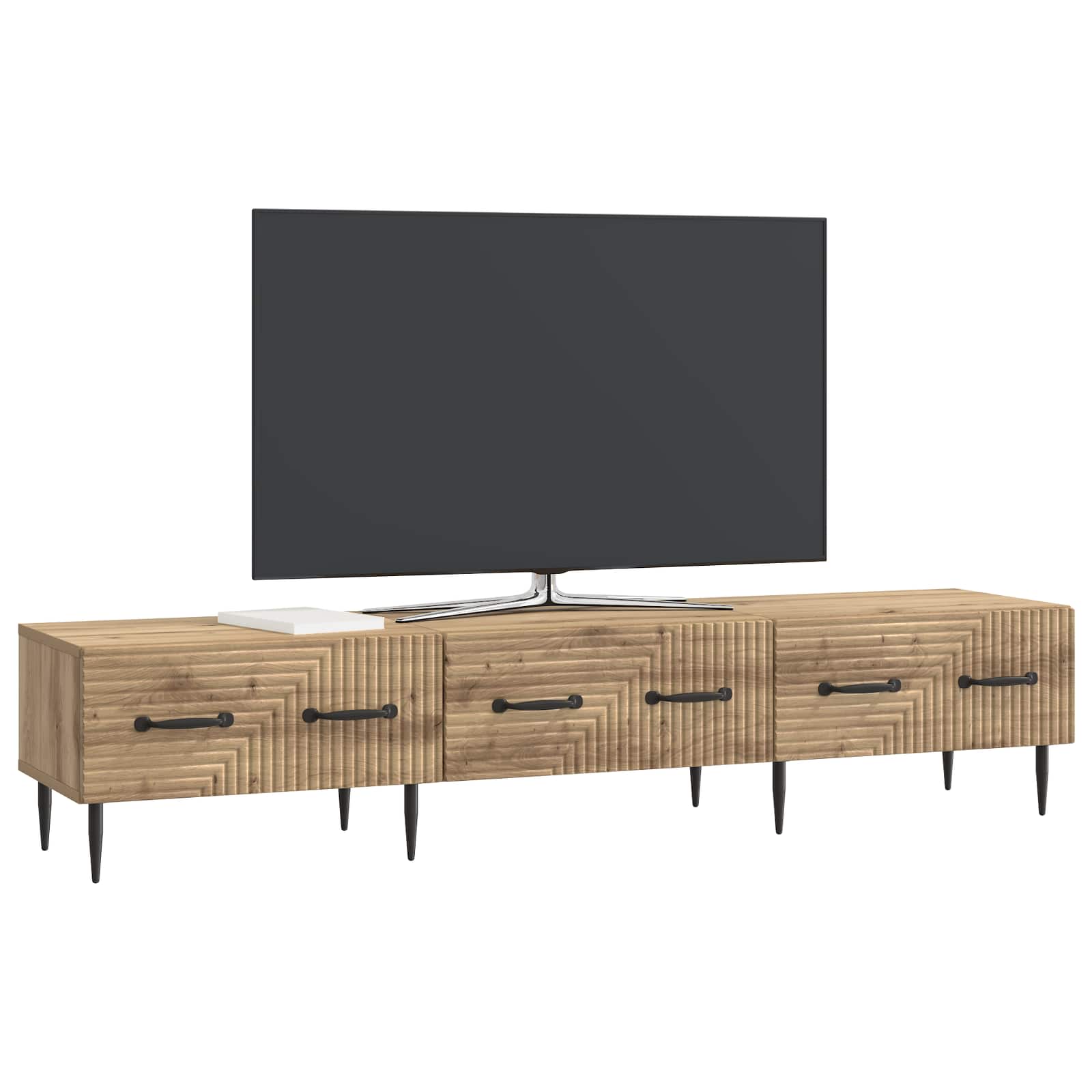 TV-Schränk Artisan-Eiche 147 x 34,5 x 30 cm Holzwerkstoff