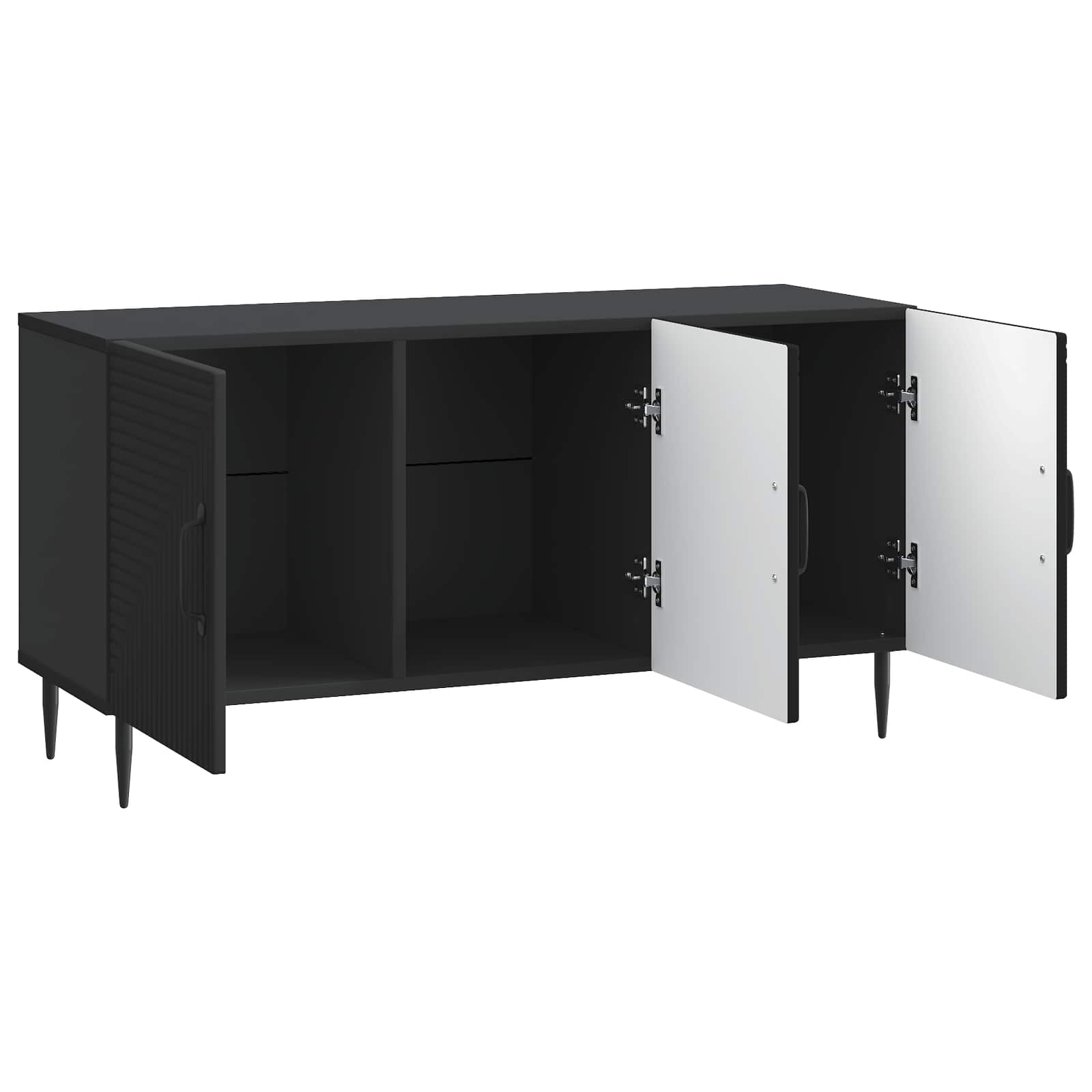 TV-Schränk Schwarz 99 x 34,5 x 50 cm Holzwerkstoff