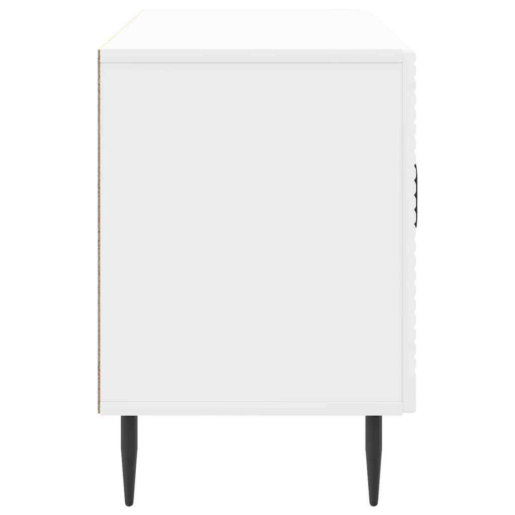 TV-Schränk Hochglanz Weiß 99 x 34,5 x 50 cm Holzwerkstoff