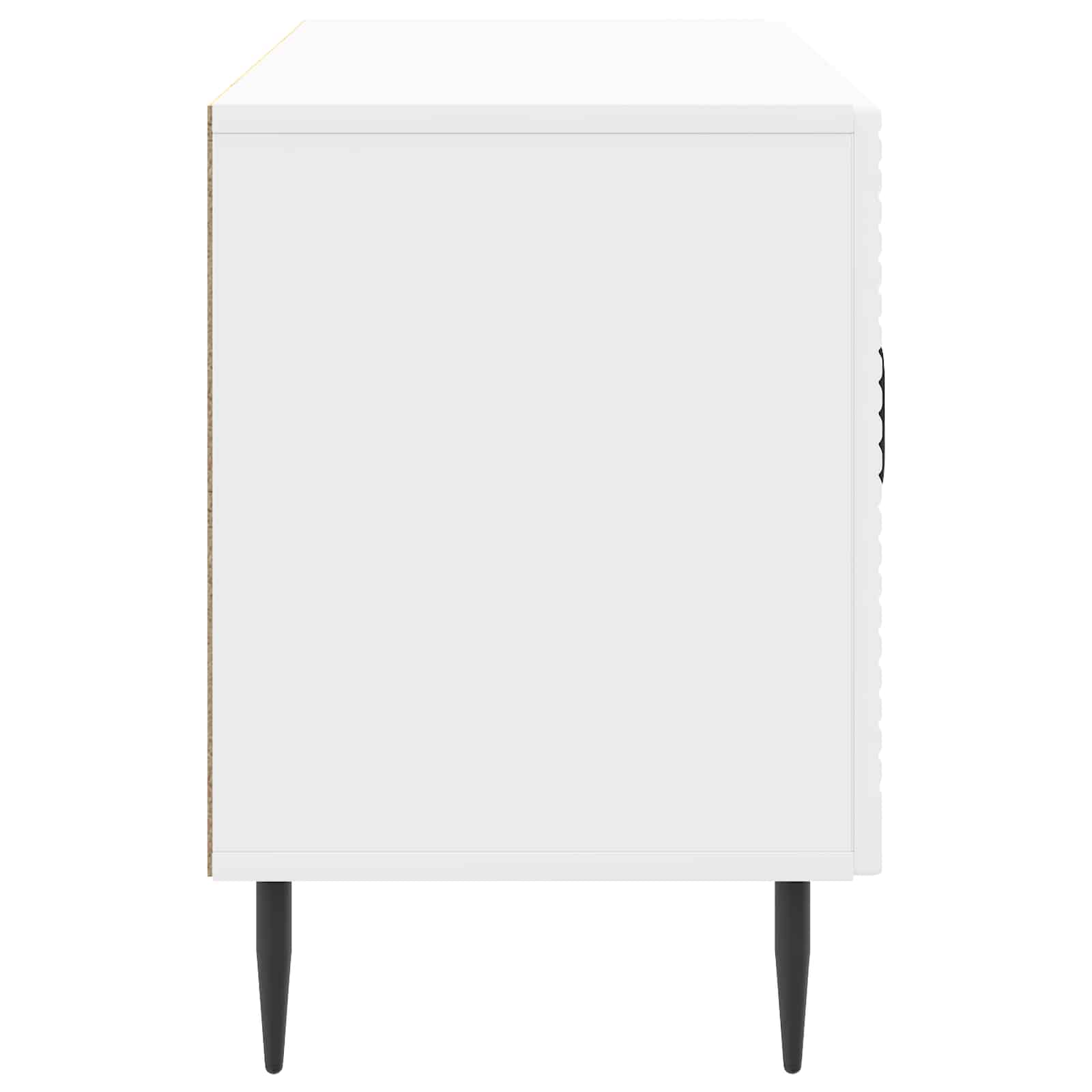 TV-Schränk Hochglanz Weiß 99 x 34,5 x 50 cm Holzwerkstoff