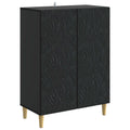 Sideboard Schwarz 66 x 34,5 x 90 cm Holzwerkstoff