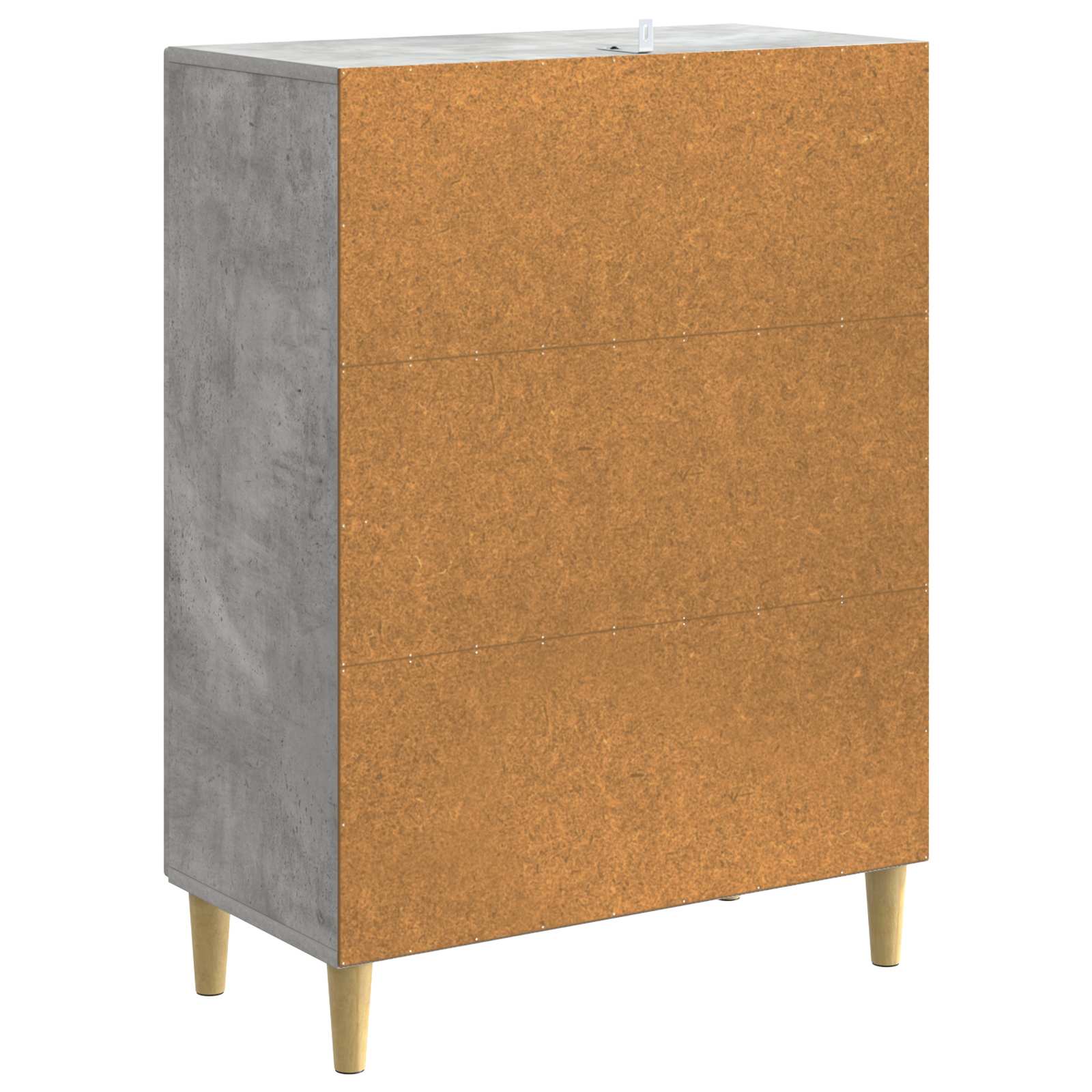 Sideboard Betongrau 66 x 34,5 x 90 cm Holzwerkstoff