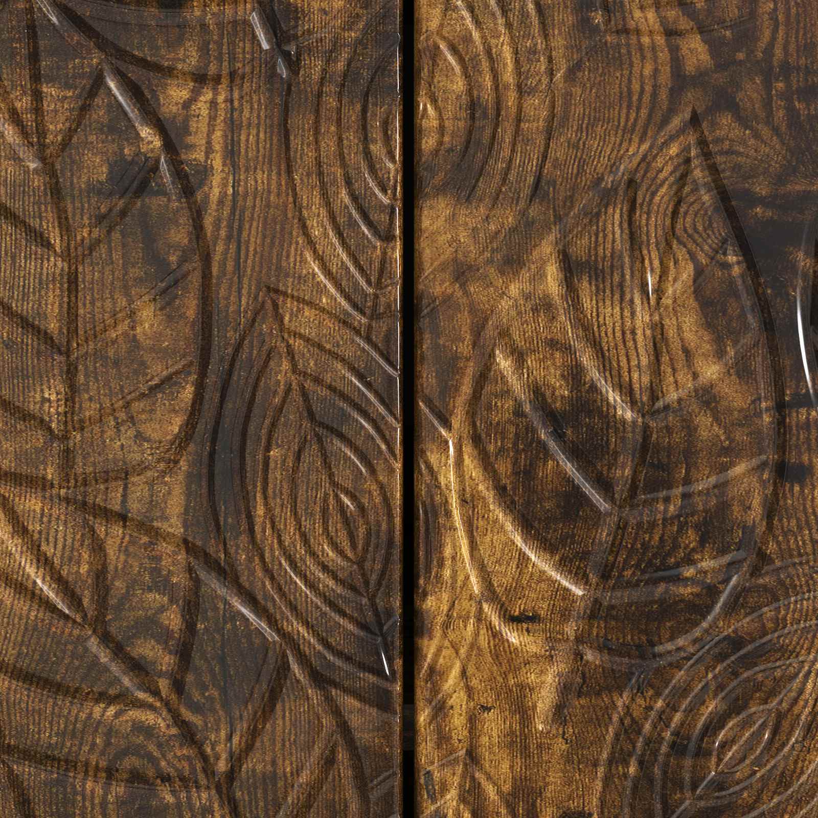 Sideboard Geräucherte Eiche 66 x 34,5 x 90 cm Holzwerkstoff