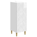 Sideboard Hochglanz Weiß 33 x 34,5 x 90 cm Holzwerkstoff