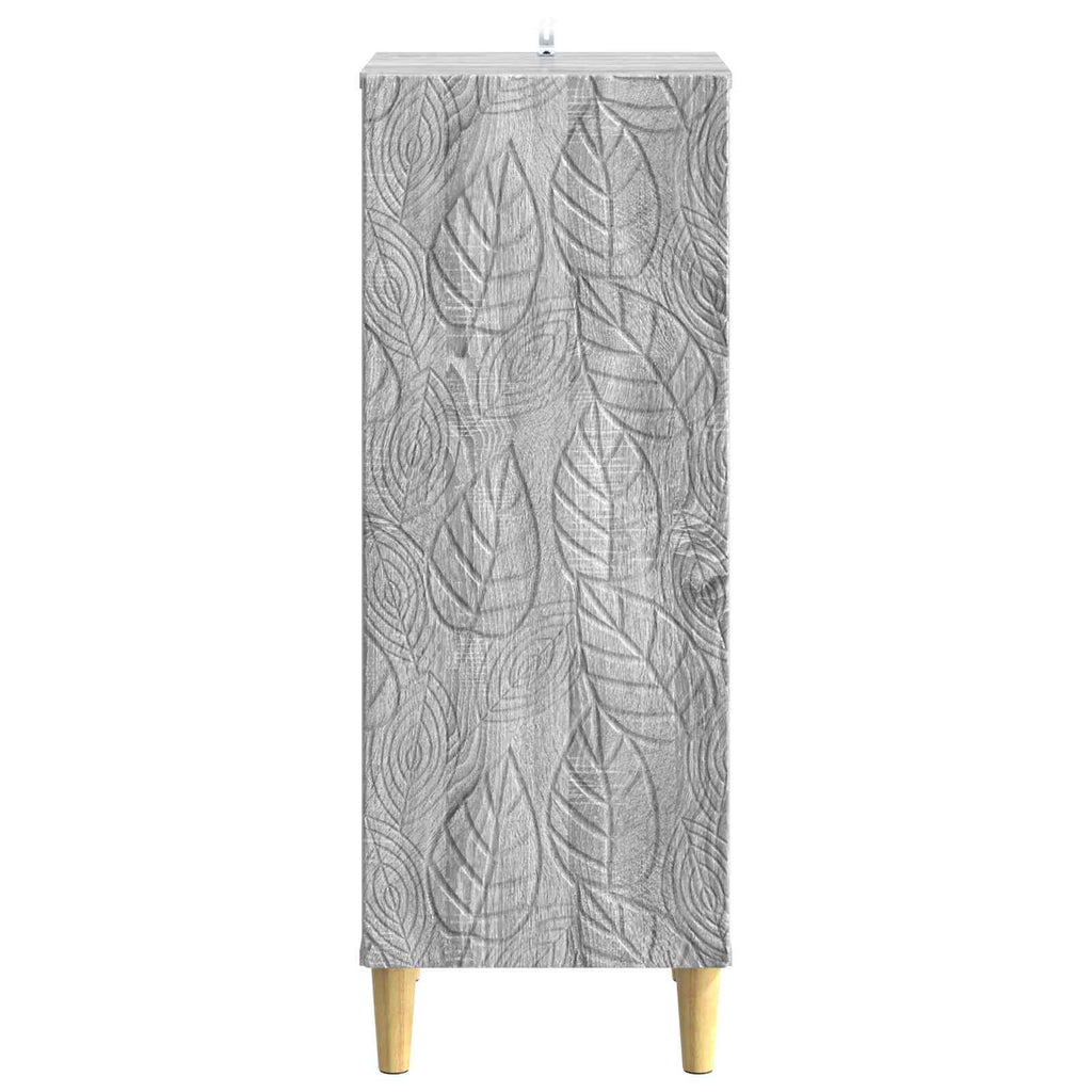 Sideboard Grau Sonoma 33 x 34,5 x 90 cm Holzwerkstoff