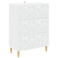 Schubladenschrank Weiß 66 x 34,5 x 90 cm Holzwerkstoff