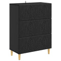 Schubladenschrank Schwarz 66 x 34,5 x 90 cm Holzwerkstoff
