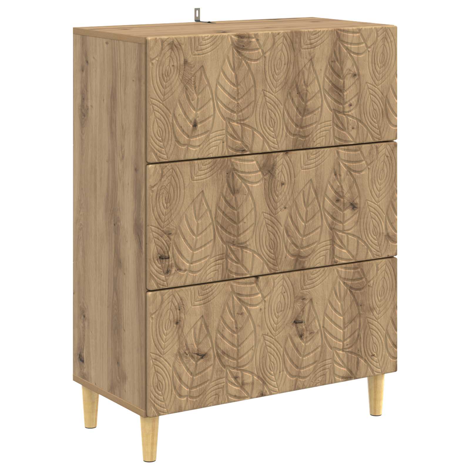 Schubladenschrank Artisan-Eiche 66 x 34,5 x 90 cm Holzwerkstoff