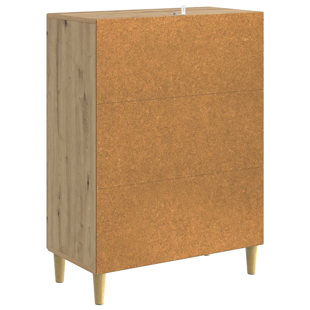 Schubladenschrank Artisan-Eiche 66 x 34,5 x 90 cm Holzwerkstoff