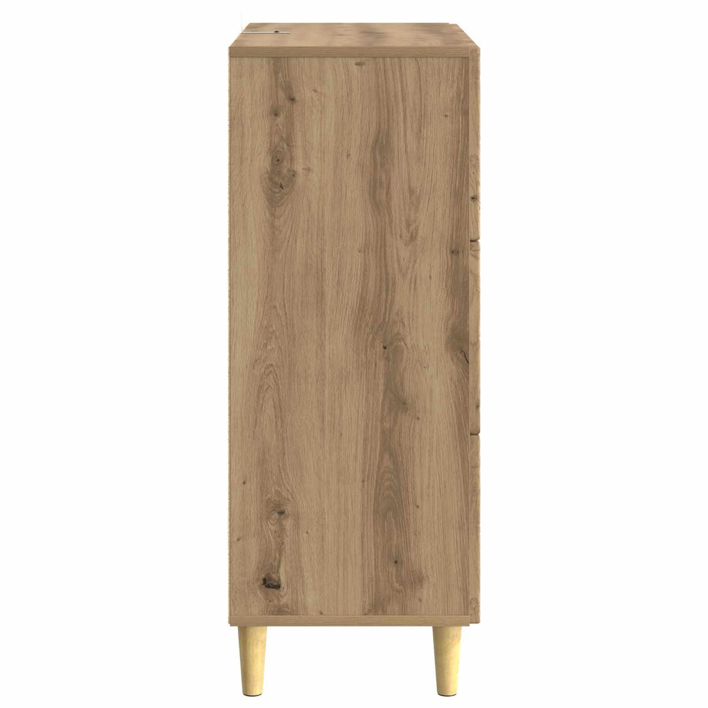 Schubladenschrank Artisan-Eiche 66 x 34,5 x 90 cm Holzwerkstoff