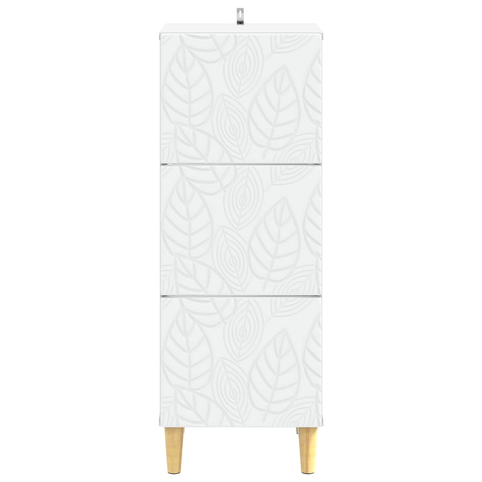 Schubladenschrank Weiß 33 x 34,5 x 90 cm Holzwerkstoff