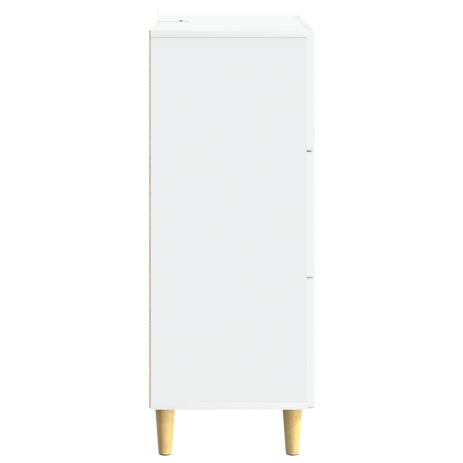 Schubladenschrank Weiß 33 x 34,5 x 90 cm Holzwerkstoff