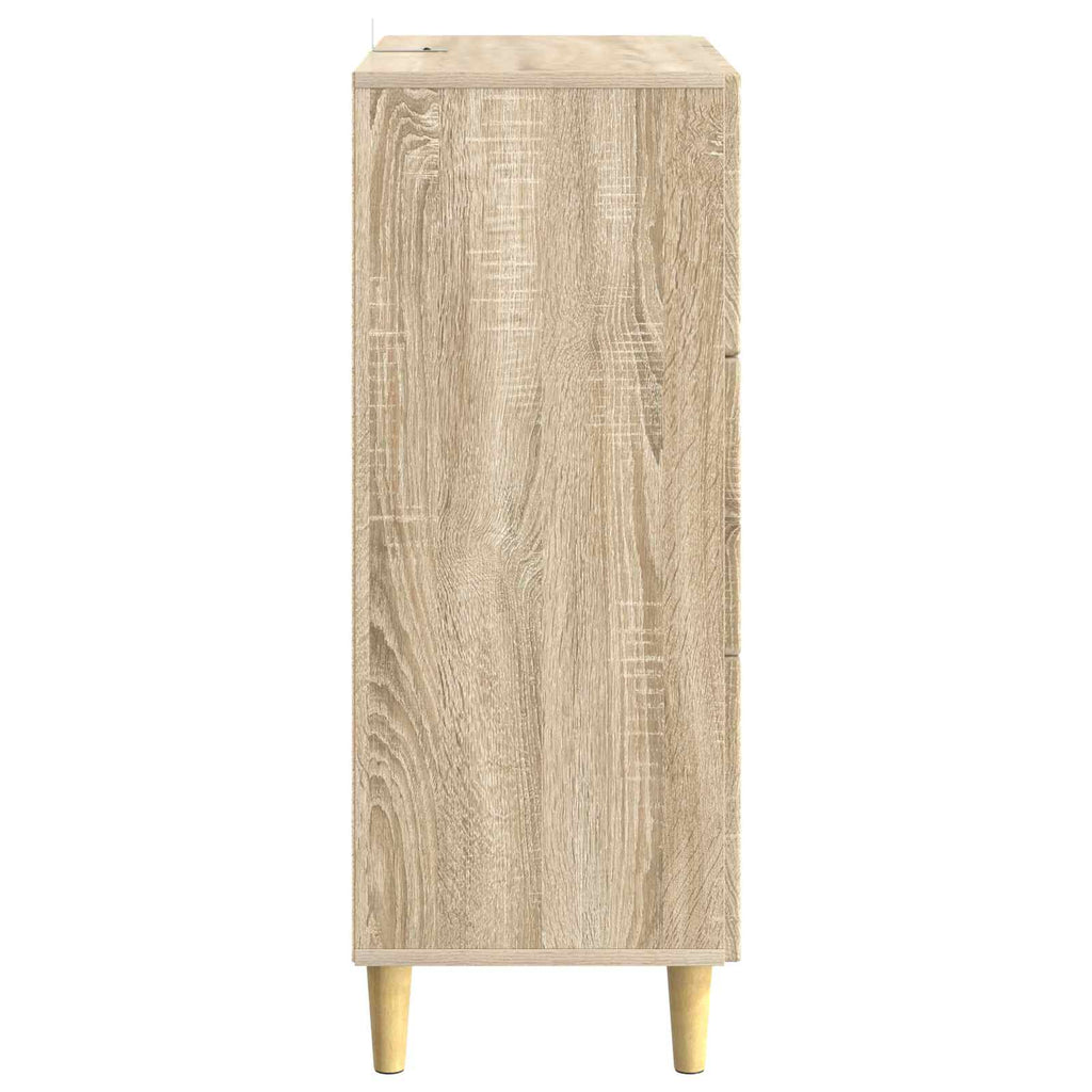 Schubladenschrank Sonoma-Eiche 33 x 34,5 x 90 cm Holzwerkstoff
