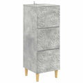 Schubladenschrank Betongrau 33 x 34,5 x 90 cm Holzwerkstoff
