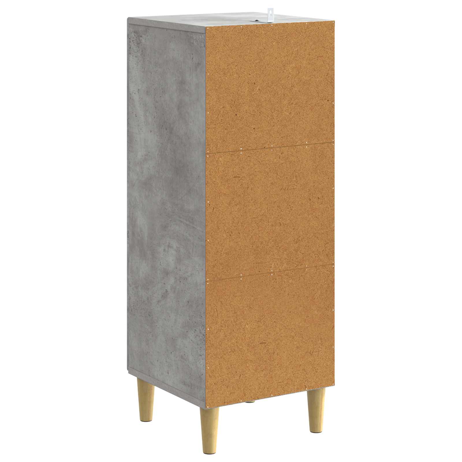 Schubladenschrank Betongrau 33 x 34,5 x 90 cm Holzwerkstoff