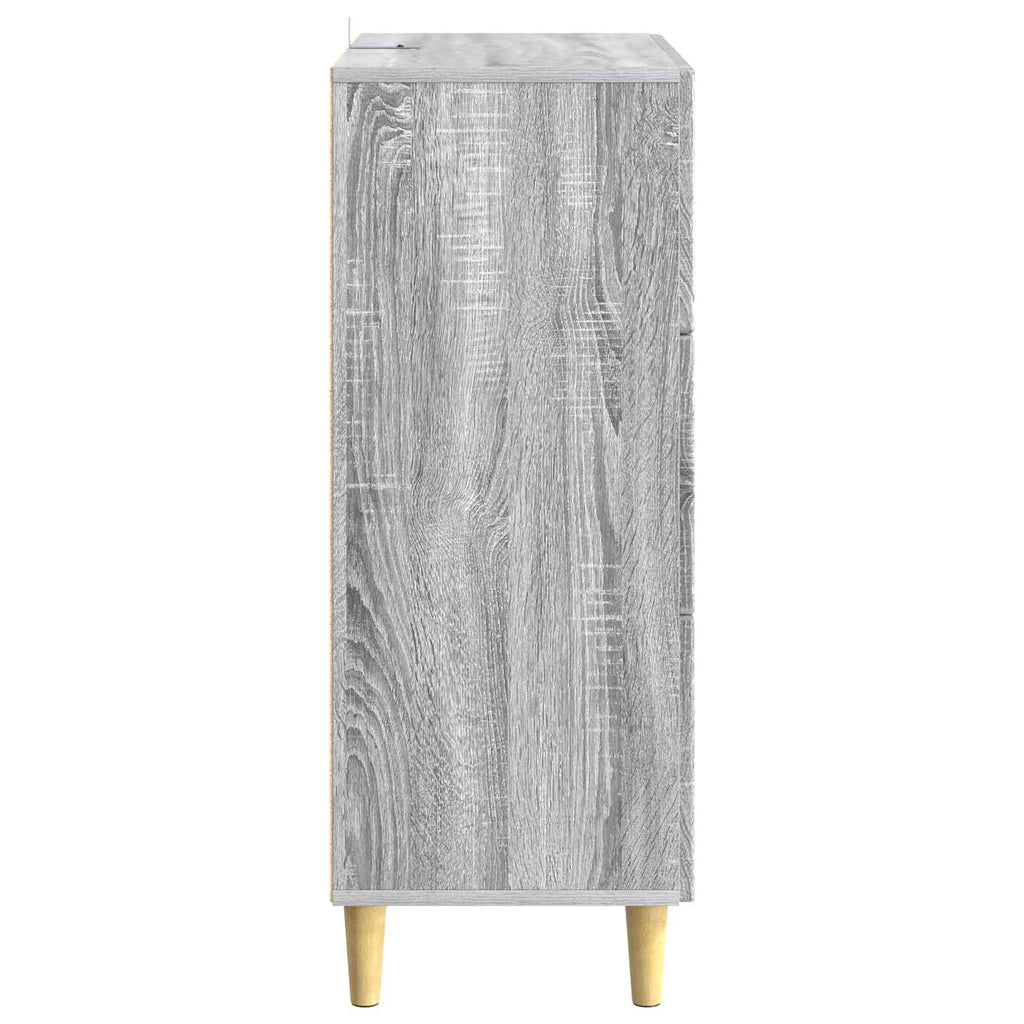 Schubladenschrank Grau Sonoma 33 x 34,5 x 90 cm Holzwerkstoff