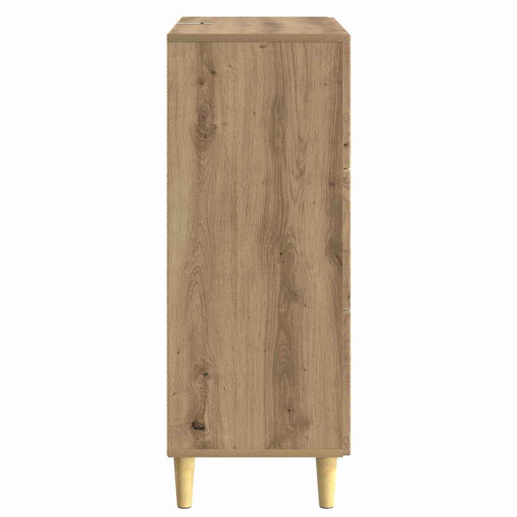 Schubladenschrank Artisan-Eiche 33 x 34,5 x 90 cm Holzwerkstoff
