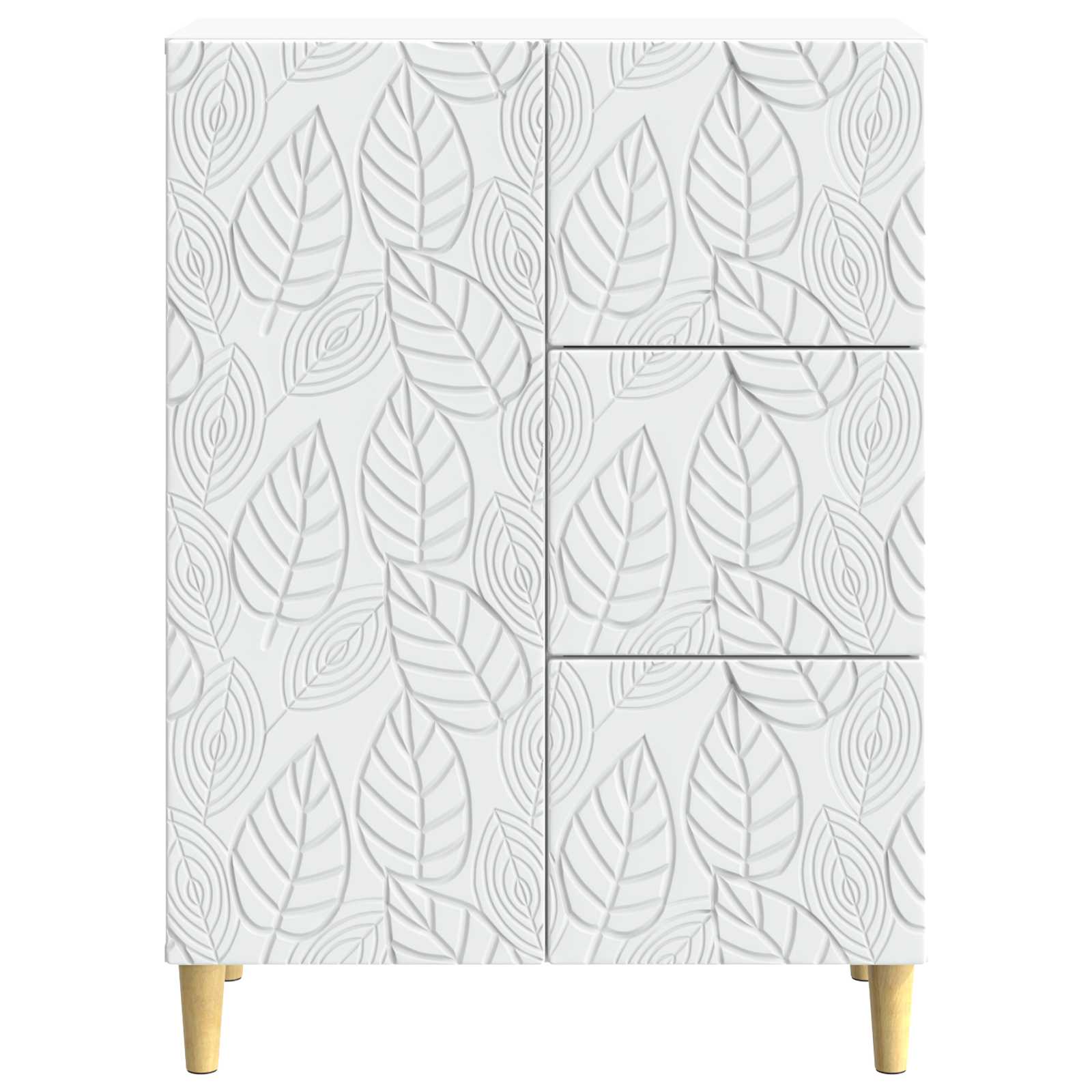 Sideboard Weiß 66 x 34,5 x 90 cm Holzwerkstoff