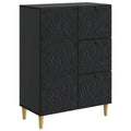 Sideboard Schwarz 66 x 34,5 x 90 cm Holzwerkstoff