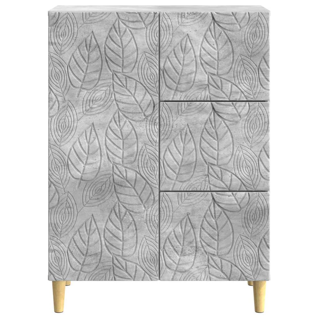 Sideboard Betongrau 66 x 34,5 x 90 cm Holzwerkstoff