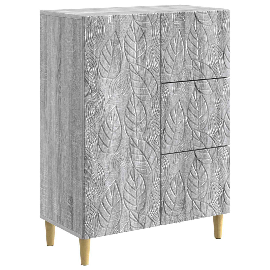 Sideboard Grau Sonoma 66 x 34,5 x 90 cm Holzwerkstoff