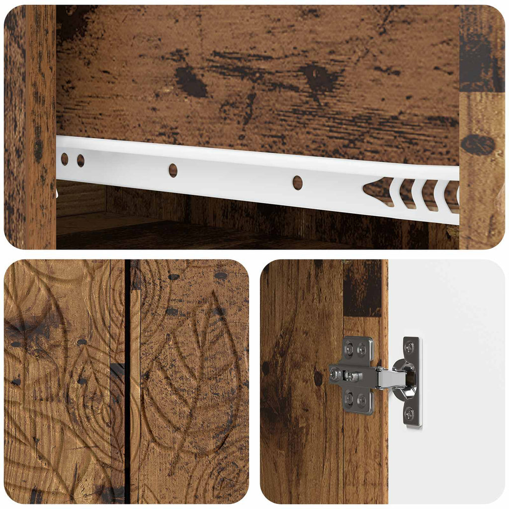 Sideboard Altholz 66 x 34,5 x 90 cm Holzwerkstoff