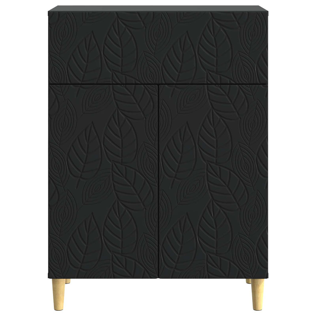 Sideboard Schwarz 66 x 34,5 x 90 cm Holzwerkstoff