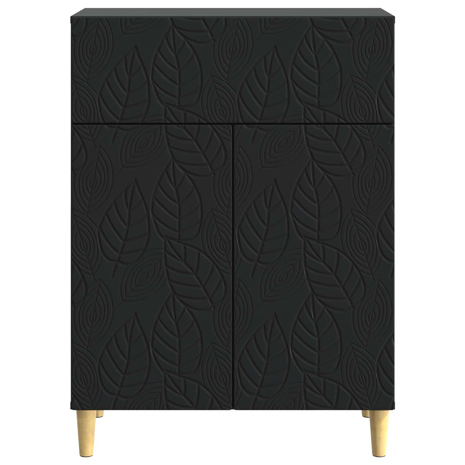 Sideboard Schwarz 66 x 34,5 x 90 cm Holzwerkstoff