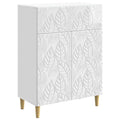 Sideboard Hochglanz Weiß 66 x 34,5 x 90 cm Holzwerkstoff