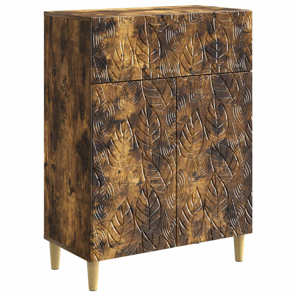 Sideboard Geräucherte Eiche 66 x 34,5 x 90 cm Holzwerkstoff