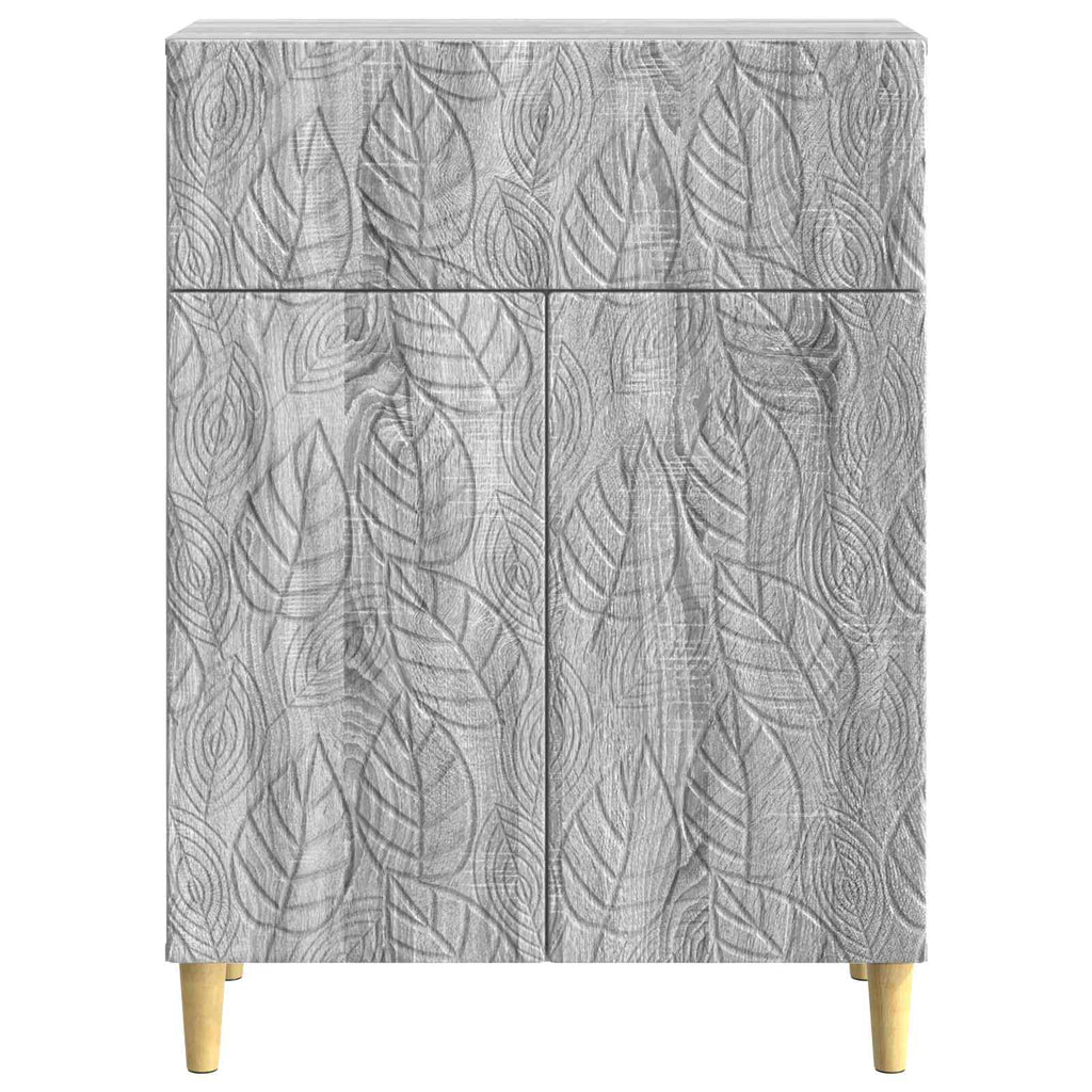 Sideboard Grau Sonoma 66 x 34,5 x 90 cm Holzwerkstoff