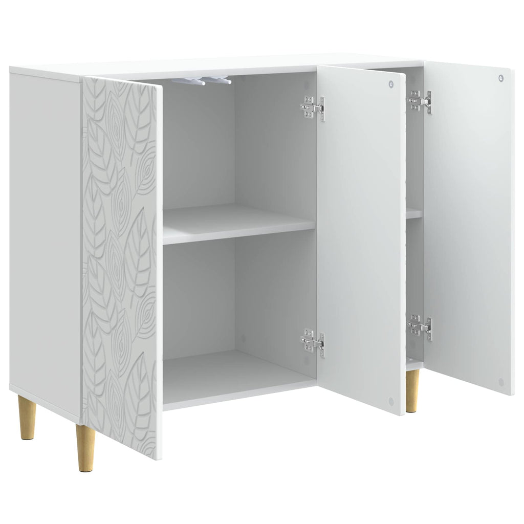 Sideboard Weiß 89 x 34,5 x 80 cm Holzwerkstoff