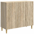 Sideboard Sonoma-Eiche 89 x 34,5 x 80 cm Holzwerkstoff