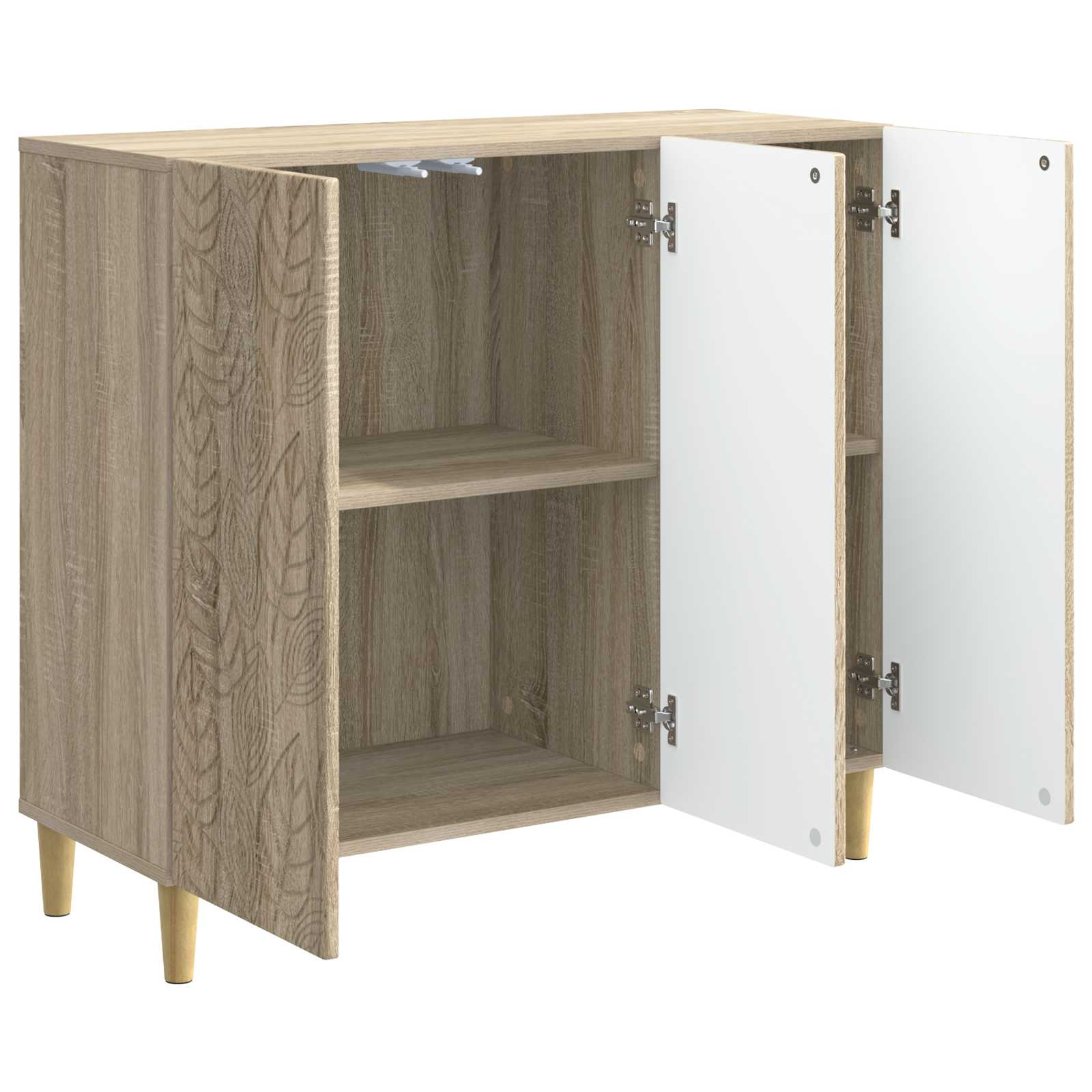 Sideboard Sonoma-Eiche 89 x 34,5 x 80 cm Holzwerkstoff