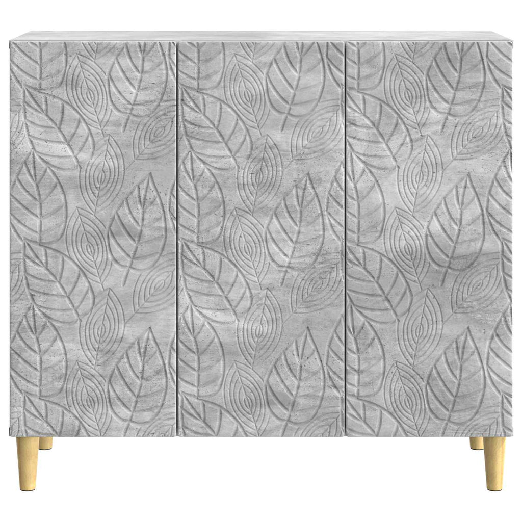 Sideboard Betongrau 89 x 34,5 x 80 cm Holzwerkstoff