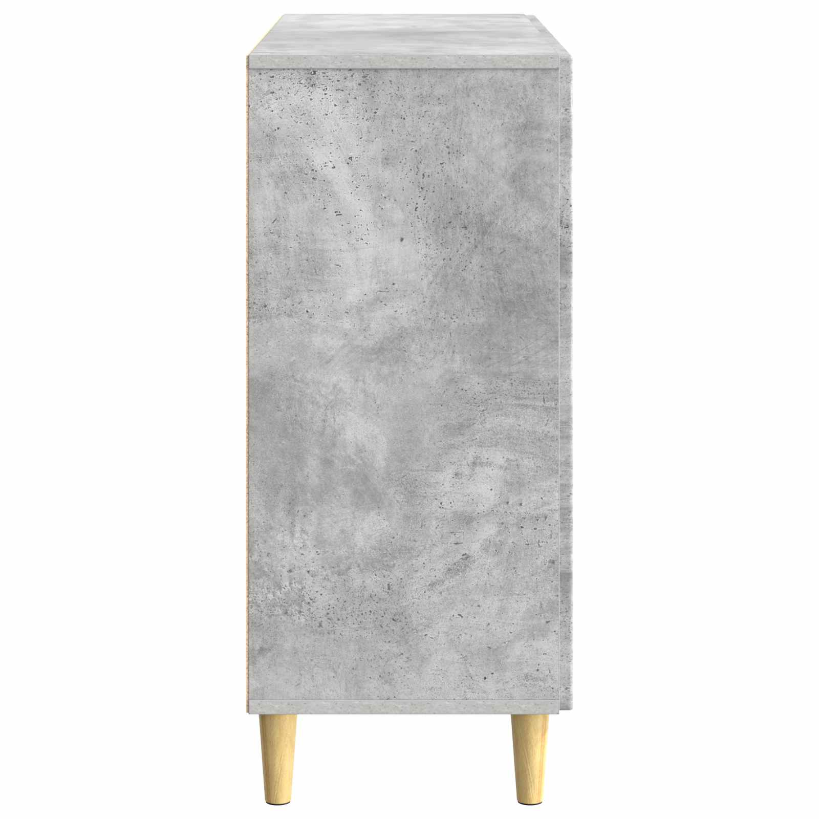 Sideboard Betongrau 89 x 34,5 x 80 cm Holzwerkstoff