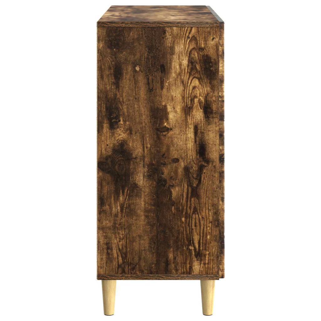 Sideboard Geräucherte Eiche 89 x 34,5 x 80 cm Holzwerkstoff