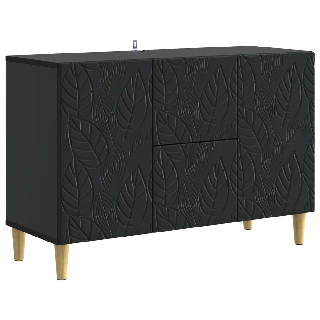 Sideboard Schwarz 89 x 34,5 x 60 cm Holzwerkstoff
